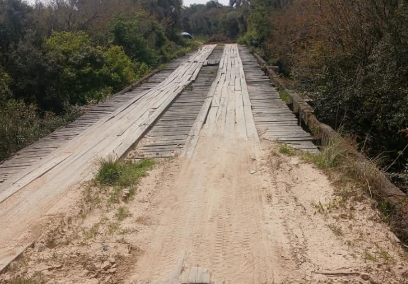 O levantamento das condições da ponte revelou falha em sua estrutura. Ela ficará interditada por tempo indeterminado