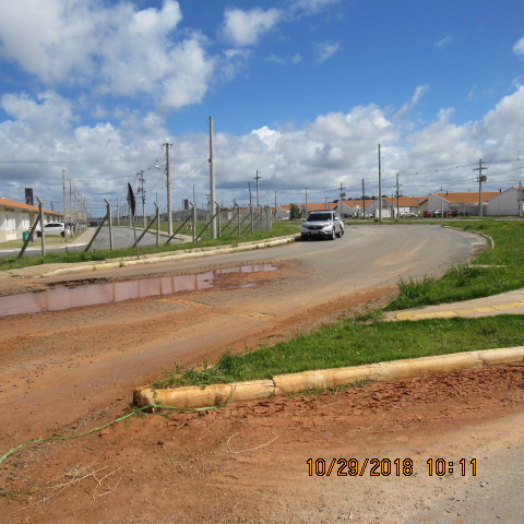 Vias dos condomínios Moradas Pelotas 2 e Moradas Club 2 apresentam qualidade aquém das necessidades