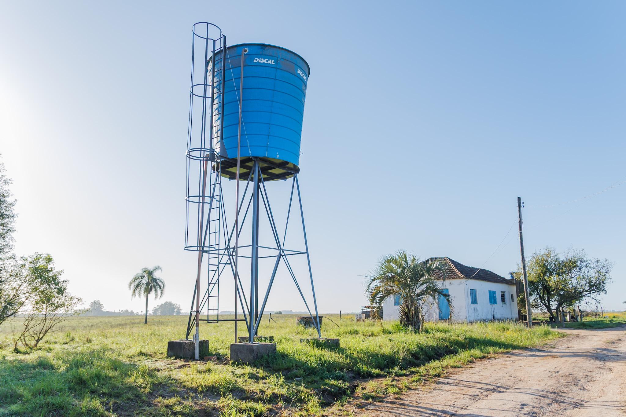 Estrutura tem capacidade de armazenar 20 mil litros de água