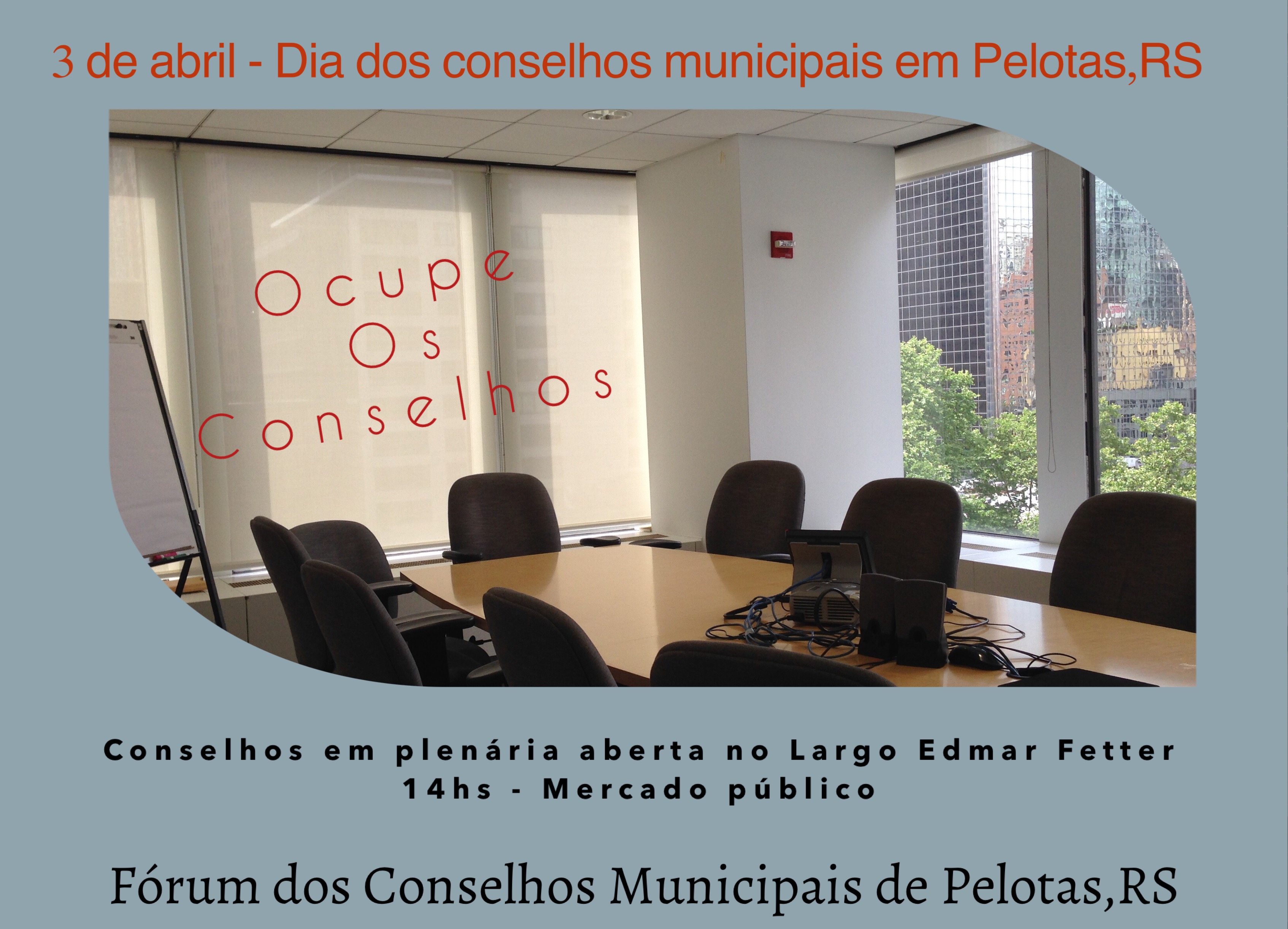 O Dia dos Conselhos será comemorado no Largo do Mercado, na próxima quarta-feira