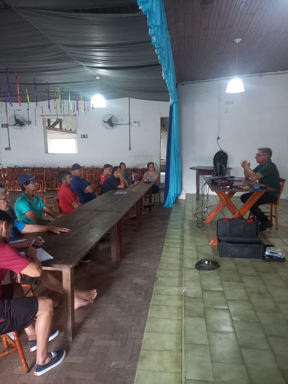 Conteúdo, em março, foi ministrado para 11 moradores da Colônia Santa Eulália, 5º distrito, Cascata