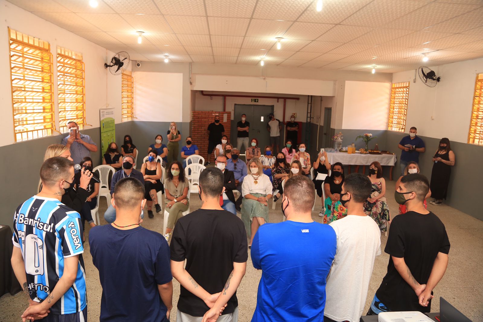 Cerimônia marcou a formatura de seis socioeducandos da unidade de Pelotas na metodologia inserida nas estratégias do Pacto pela Paz
