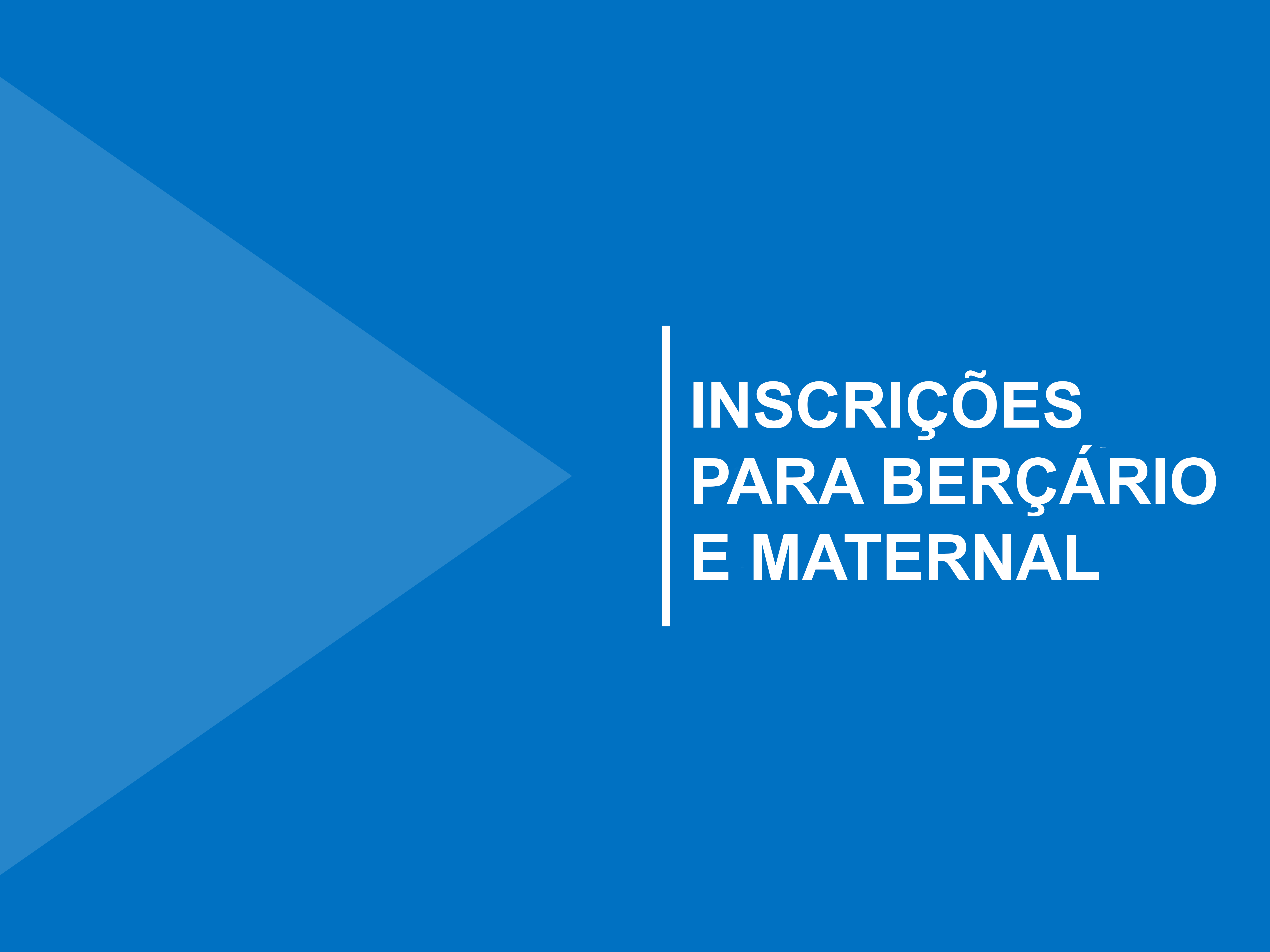 Responsáveis por crianças de até três anos devem fazer as inscrições pelo site do Município entre 16 e 23 de dezembro