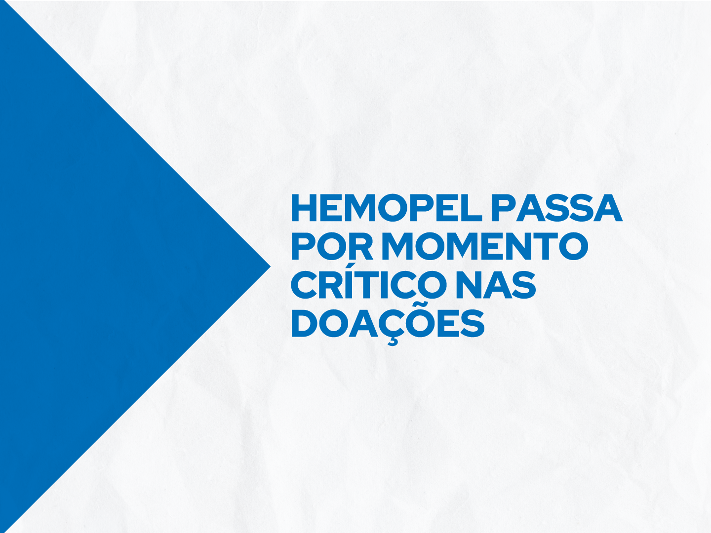 Estoques se encontram 95% abaixo do nível considerado seguro
