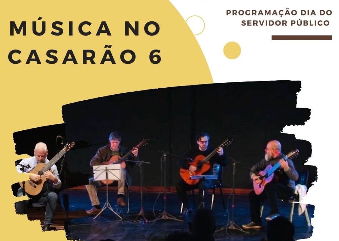 Performance do quarteto de violonistas será dia 29, a partir das 18h30min, com entrada franca