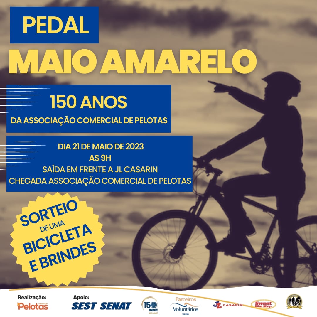 Atividade é comemorativa ao mês de conscientização contra perdas no trânsito e em homenagem aos 150 anos da Associação Comercial de Pelotas