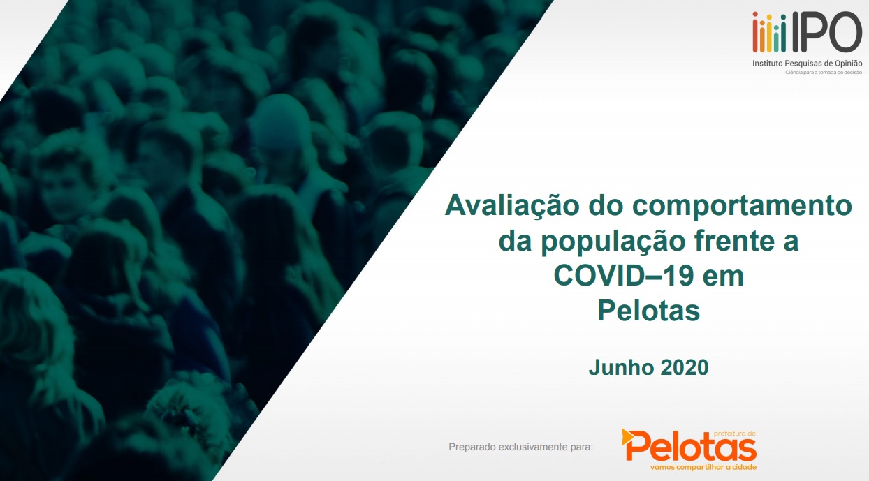Pesquisa realizada pelo IPO revela também que 79,7% dos munícipes têm medo de serem infectados pelo novo coronavírus