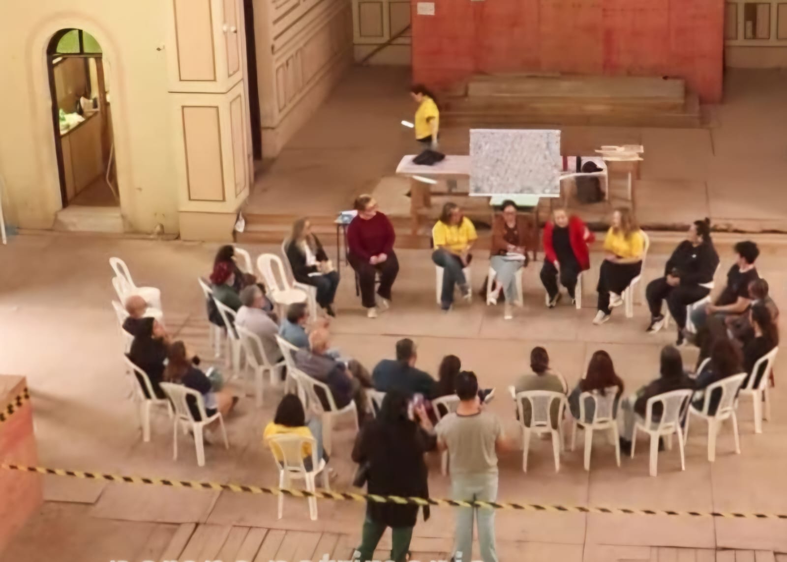 Atividade integrou projeto de educação patrimonial ligado à restauração da Igreja do Porto