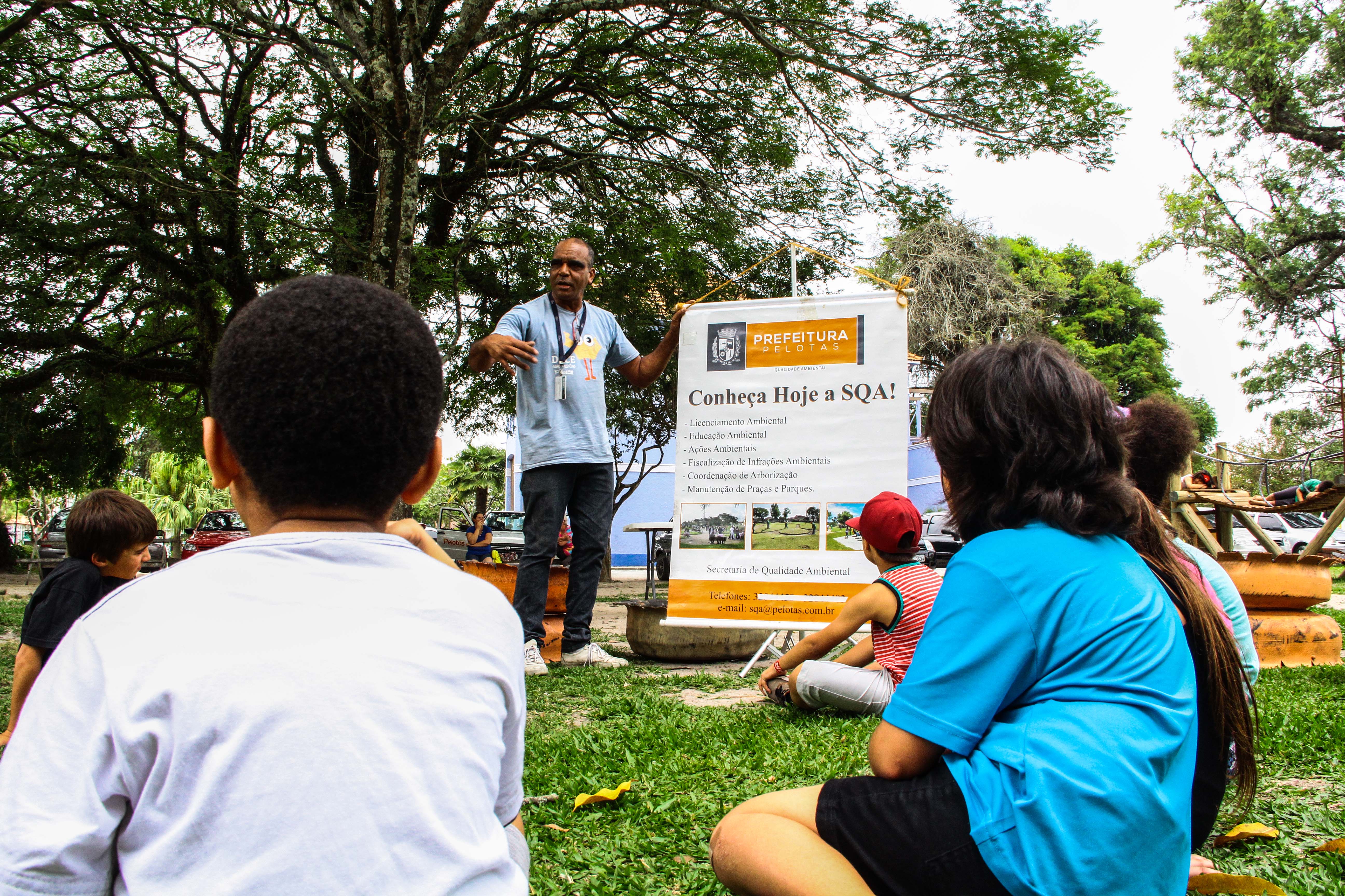 Alunos tiveram uma tarde de educação ambiental na Baronesa