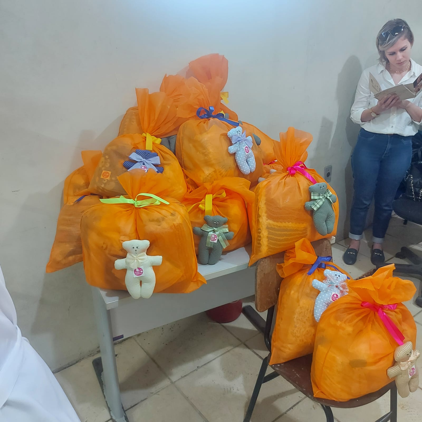 Iniciativa também envolveu palestra, fotos e pinturas com as gestantes