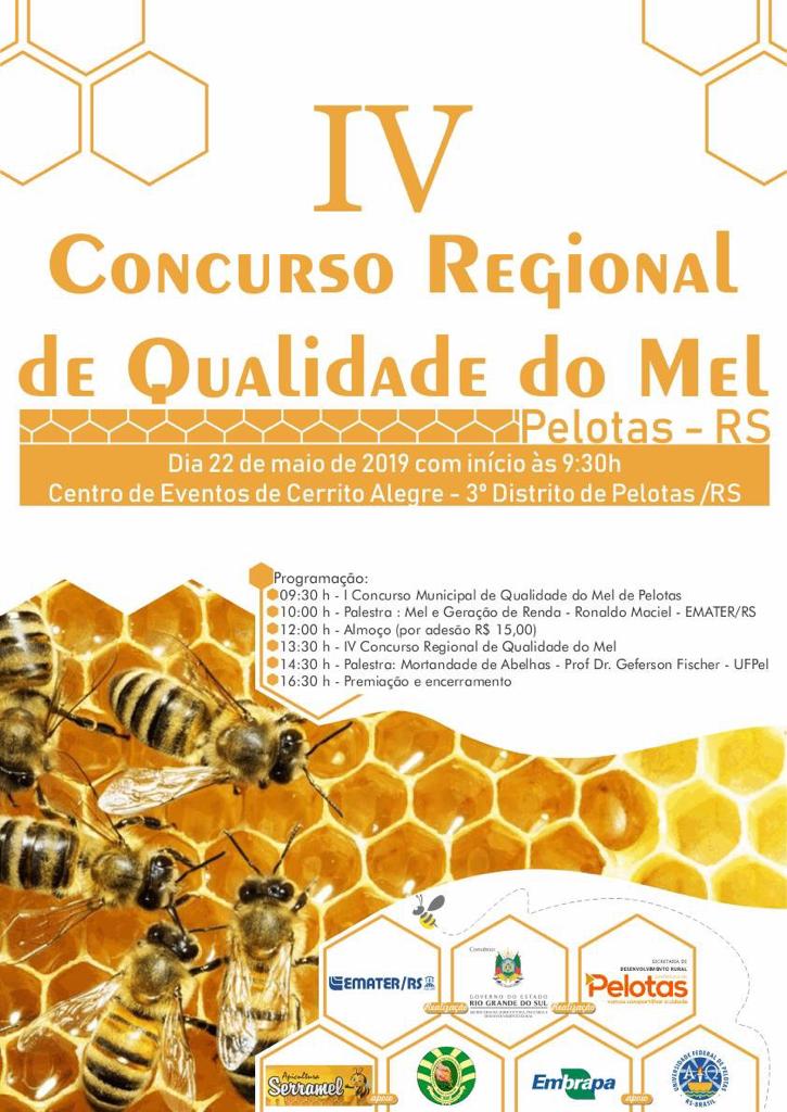 Qualidade será testada dia 22 de maio, no Centro de Eventos do 3º distrito de Pelotas