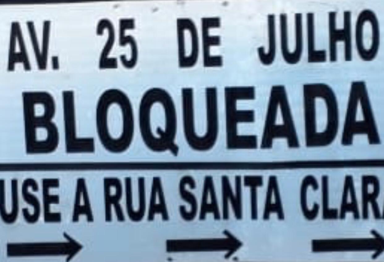 Bloqueio está programado das 8 às 18h
