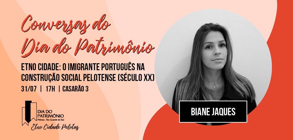 Programa 'Conversas do Dia do Patrimônio' terá participação da historiadora Biane Jaques, a partir das 17 horas