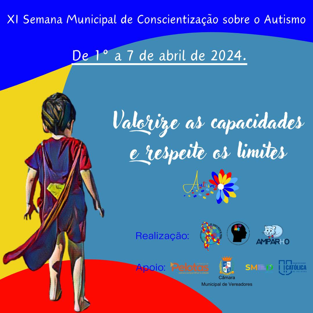 Programação do aniversário da instituição integra a Semana Municipal de Conscientização sobre o Autismo, que ocorrerá de 1° a 7 de abril