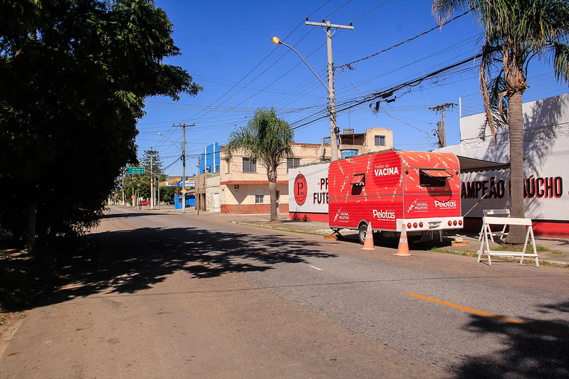 Simões Lopes recebeu estrutura móvel de vacinação na segunda-feira. Confira os próximos locais atendidos pela unidade móvel até o dia 1º de abril