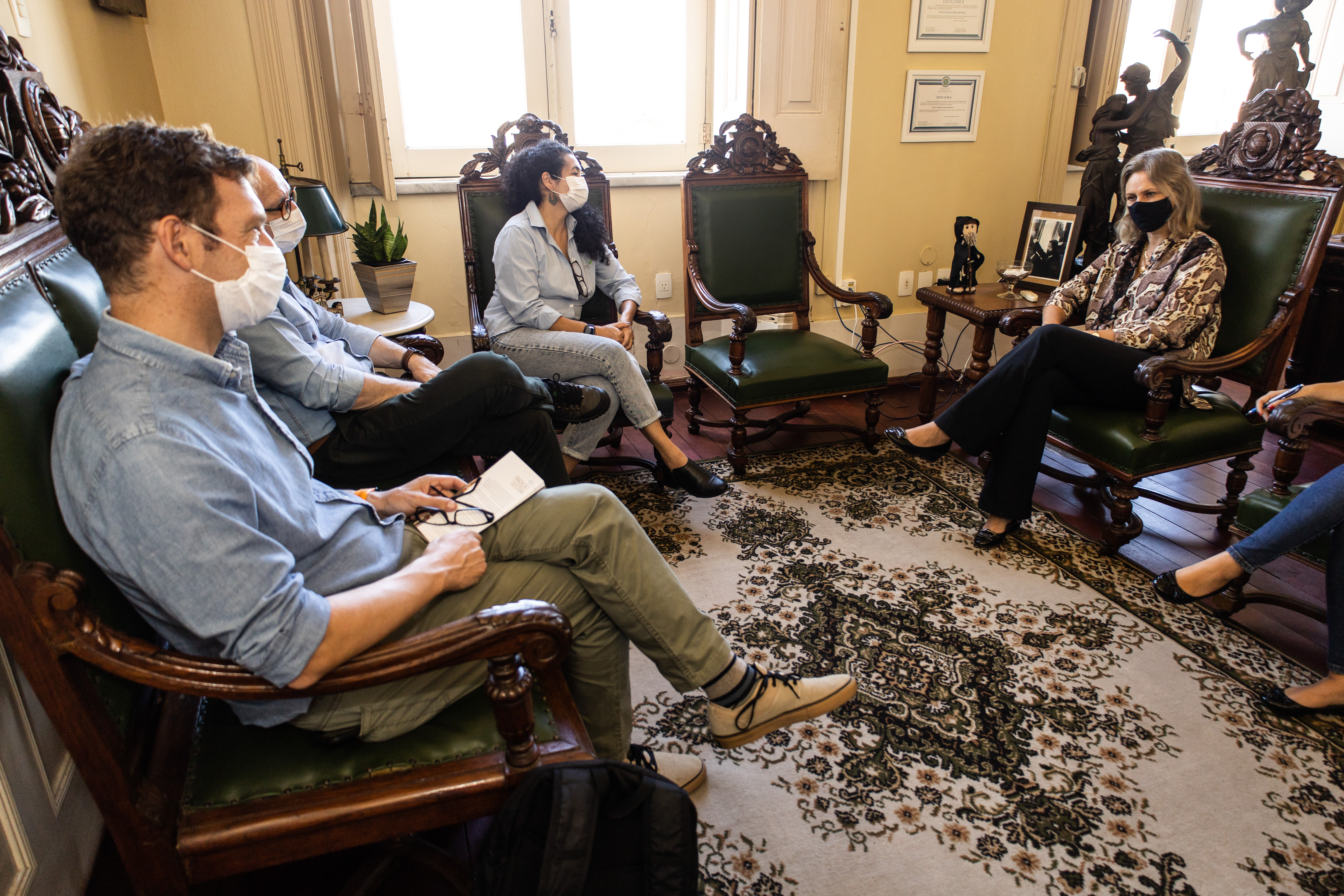 A gestora foi apresentada a Augusto Robert, diretor de Relações Institucionais e Sustentabilidade da instituição, que opera o terminal portuário de Pelotas
