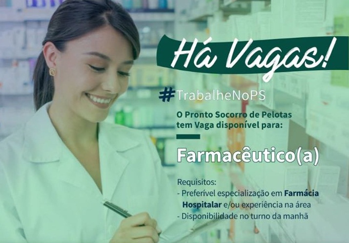 Currículos devem ser enviados por e-mail até dia 15/6