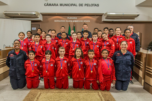 Cerimônia de formatura registrou a iniciativa do Corpo de Bombeiros que integra o Pacto Pelotas pela Paz