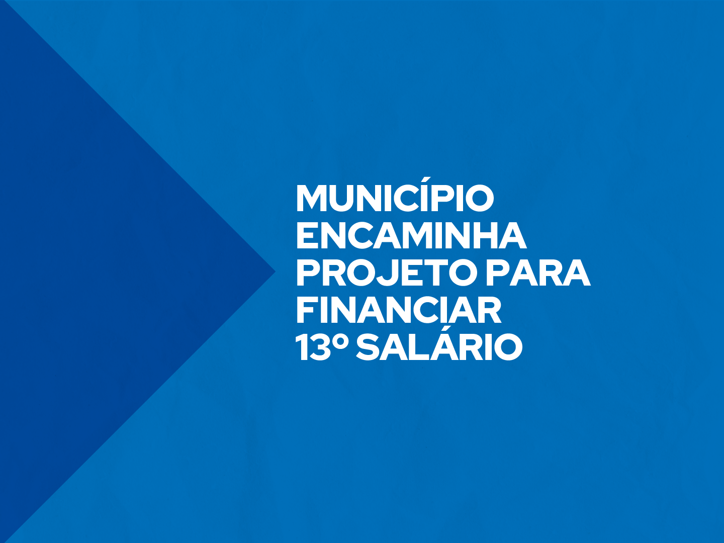 O pagamento dos servidores será realizado por empréstimo bancário. A medida garante a quitação do benefício e contribui para o processo de redução do déficit das contas