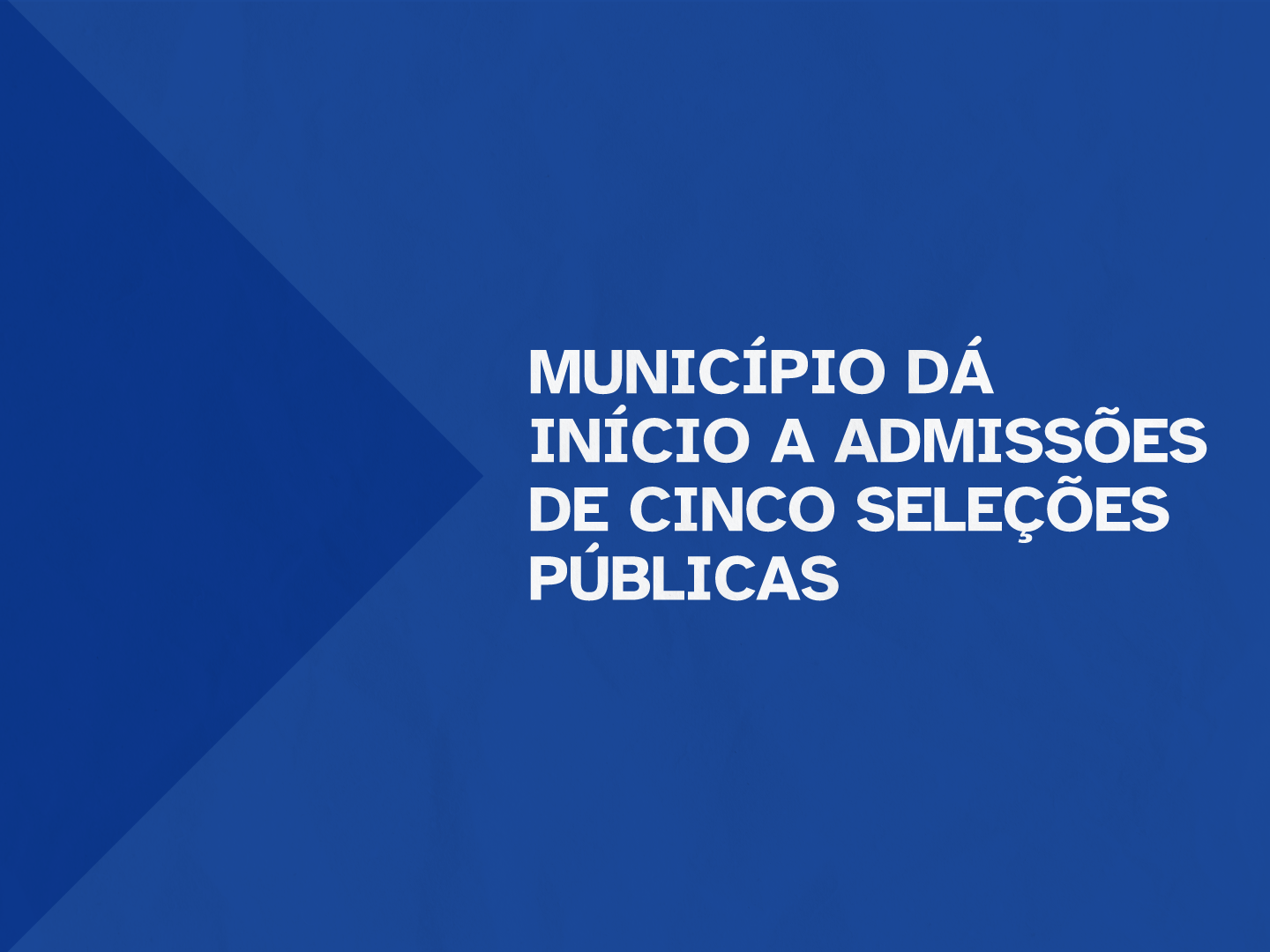 Vagas são para Samu, operário de saúde ambiental, técnico de informática, podador e supervisor no PIM. Classificados que não tiverem interesse devem enviar por e-mail a formalização de desistência