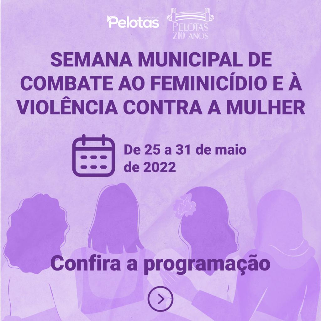 Semana alusiva ao tema começa nesta quarta-feira (25) e segue até dia 31 de maio