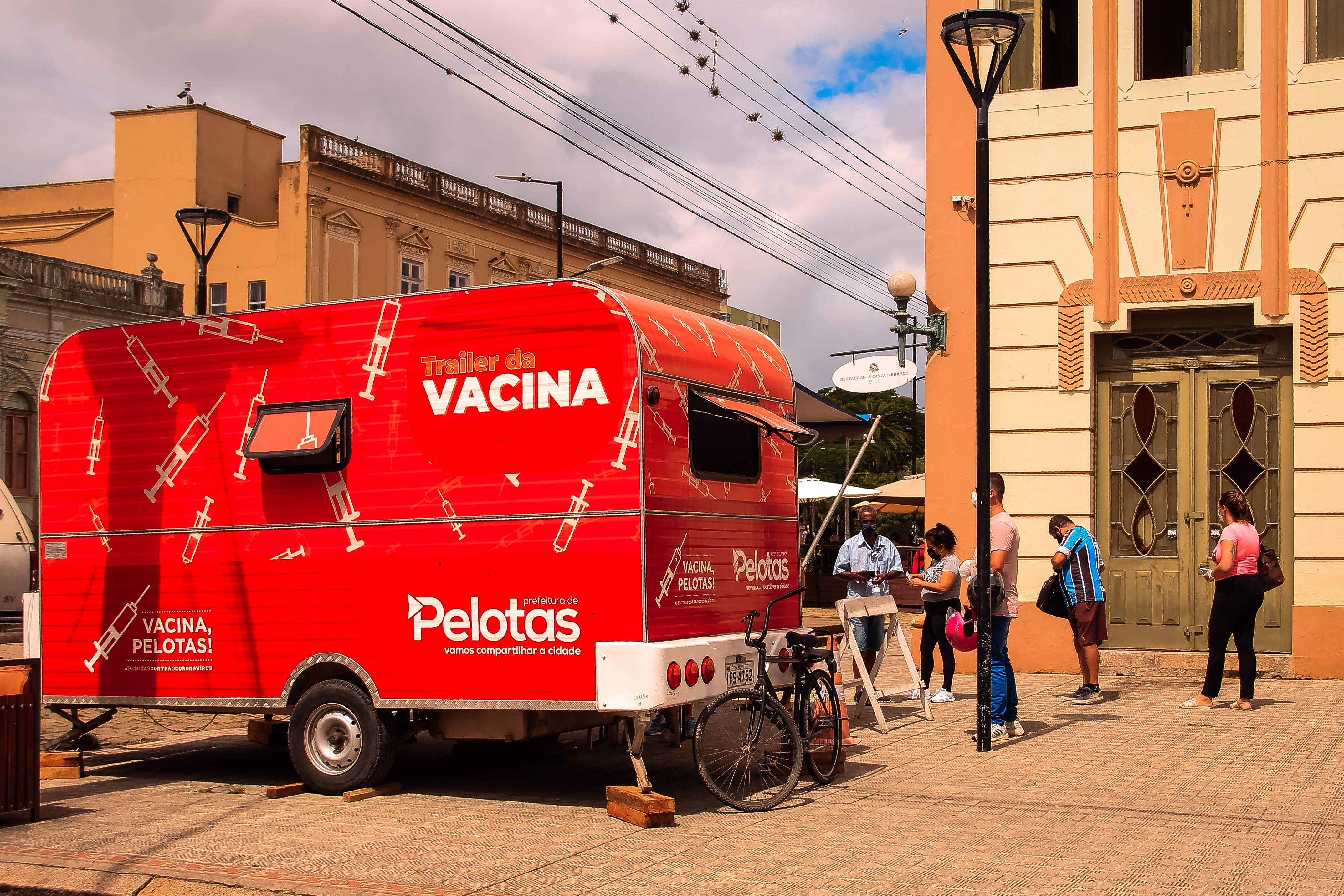 Unidade móvel de imunização vai estar no Areal, Porto, Três Vendas e Centro. Vacinação começa na segunda (31) e segue nos dias 1º, 3 e 4 de fevereiro