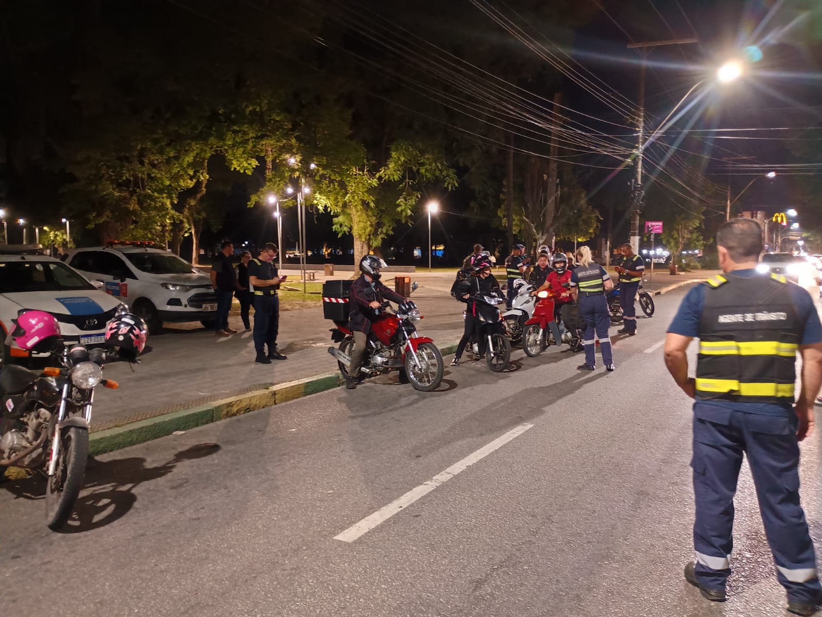 Durante as fiscalizações, ocorreu uma prisão em flagrante devido a tentativa de fuga