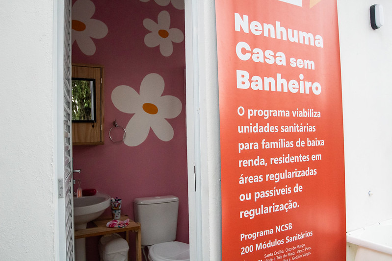 Nesta quarta foi assinada a ordem de serviço. Parceria entre estado e município, programa Nenhuma Casa Sem Banheiro beneficia famílias de baixa renda