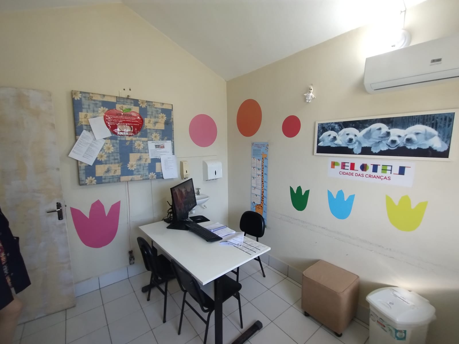 Ambiente mais acolhedor às crianças e famílias que frequentam o local possibilitará mais conforto no momento da imunização