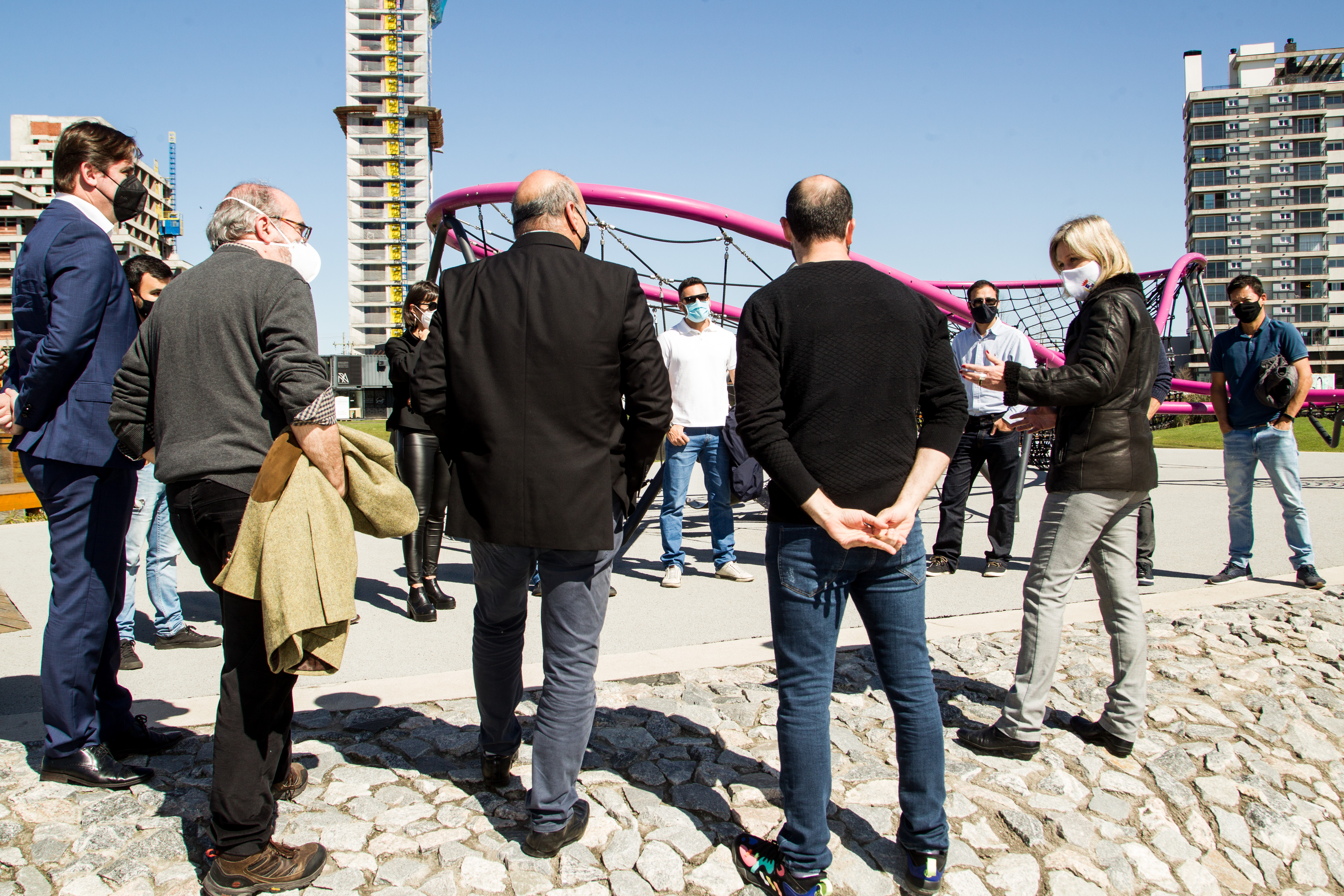 Titulares das pastas de Urbanismo e Sustentabilidade e Mobilidade Urbana estiveram no Parque Una para conhecer, de perto, o espaço pelotense que promove a inclusão social