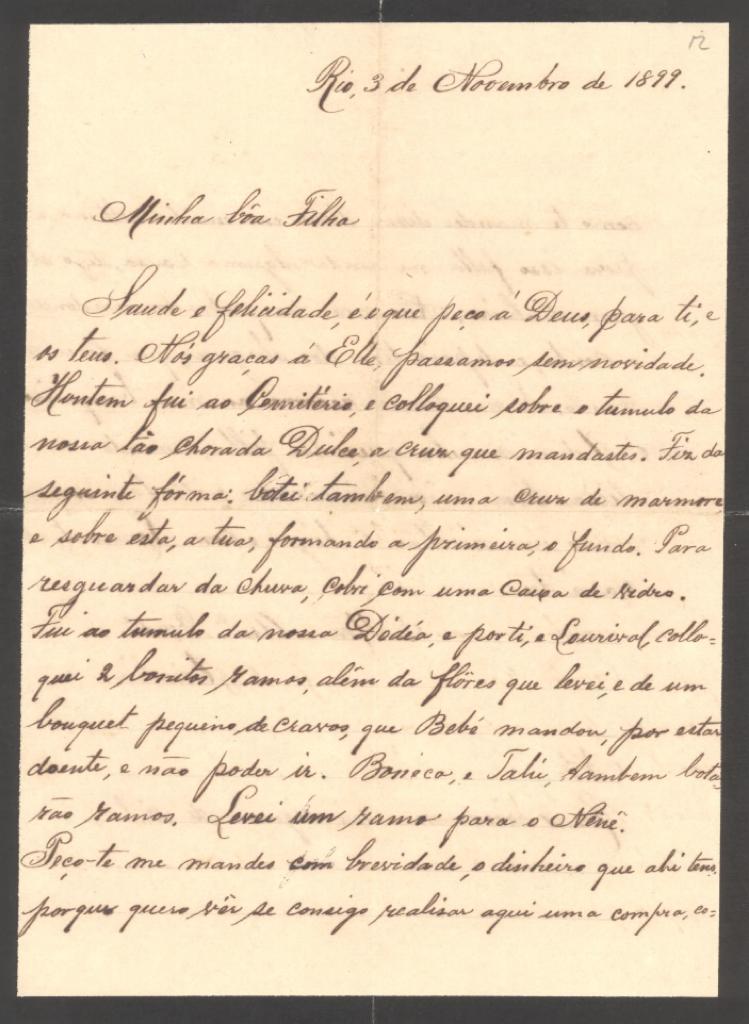 As cartas trocadas entre a Baronesa Amélia e sua filha Sinhá serão apresentadas em imagens no Casarão 2 da Praça Coronel Pedro Osório, e em filme que será exibido sexta (28), às 17h, no Casarão 6