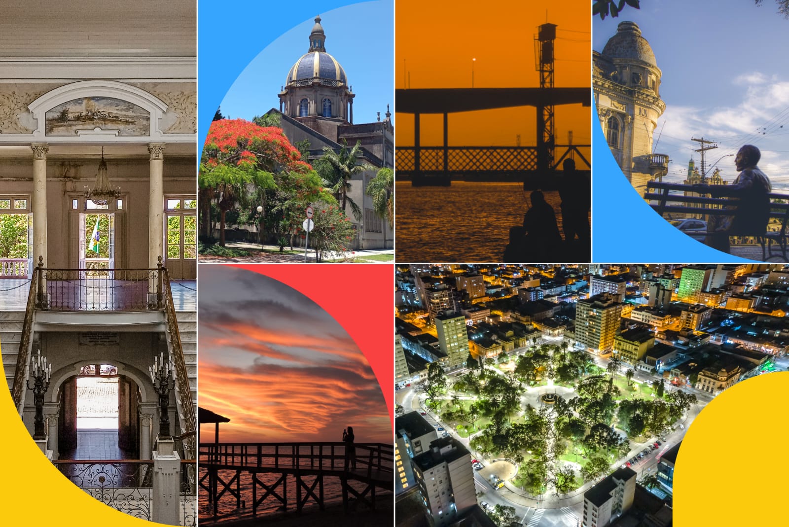As seis imagens vencedoras do concurso "Pelotas me pertence", que teve 184 inscritos, vão compor os postais distribuídos à população no Dia do Patrimônio
