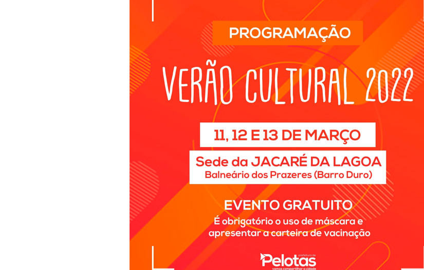 As apresentações artísticas deste final de semana começam na sexta-feira e se estendem pelo sábado e domingo na sede da Jacaré da Lagoa. Todas as atrações são gratuitas