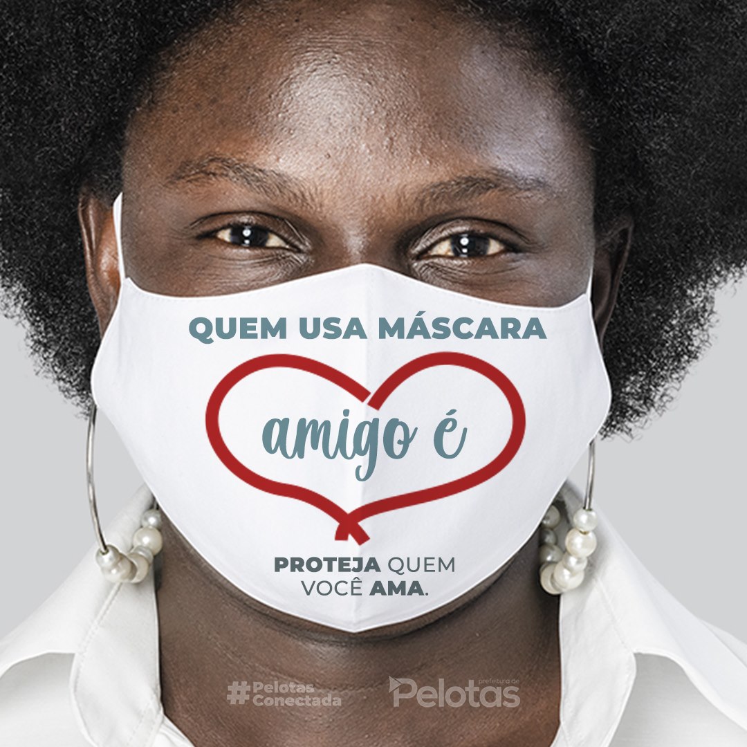 A ação, em parceria com a Unimed e a Ecosul, foi lançada nesta semana e expõe a necessidade da utilização da proteção facial, que deve permanecer aliada à vacinação para combater a pandemia da Covid-19