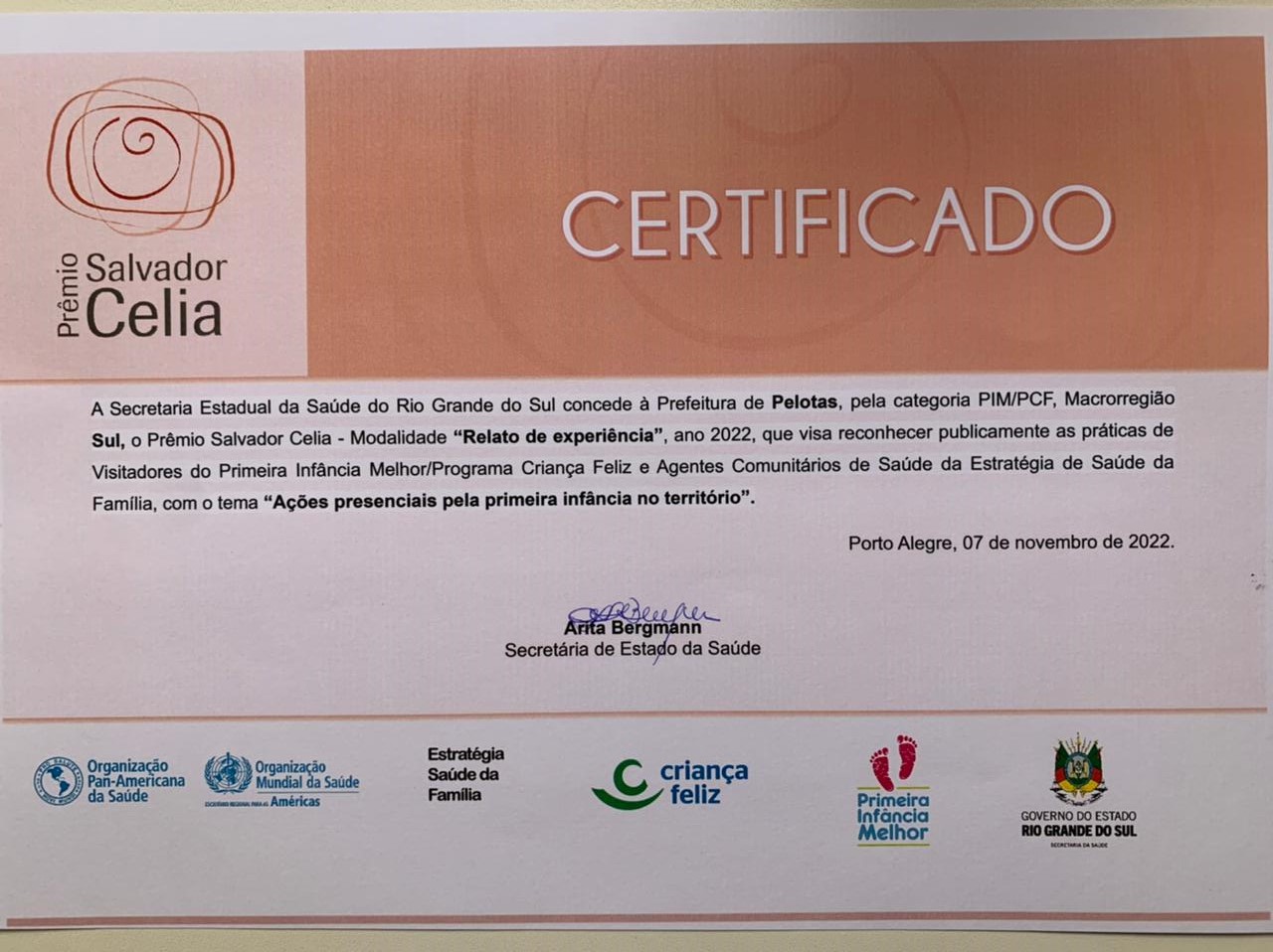 Servidora da Saúde fez relato do seu trabalho de visita às famílias