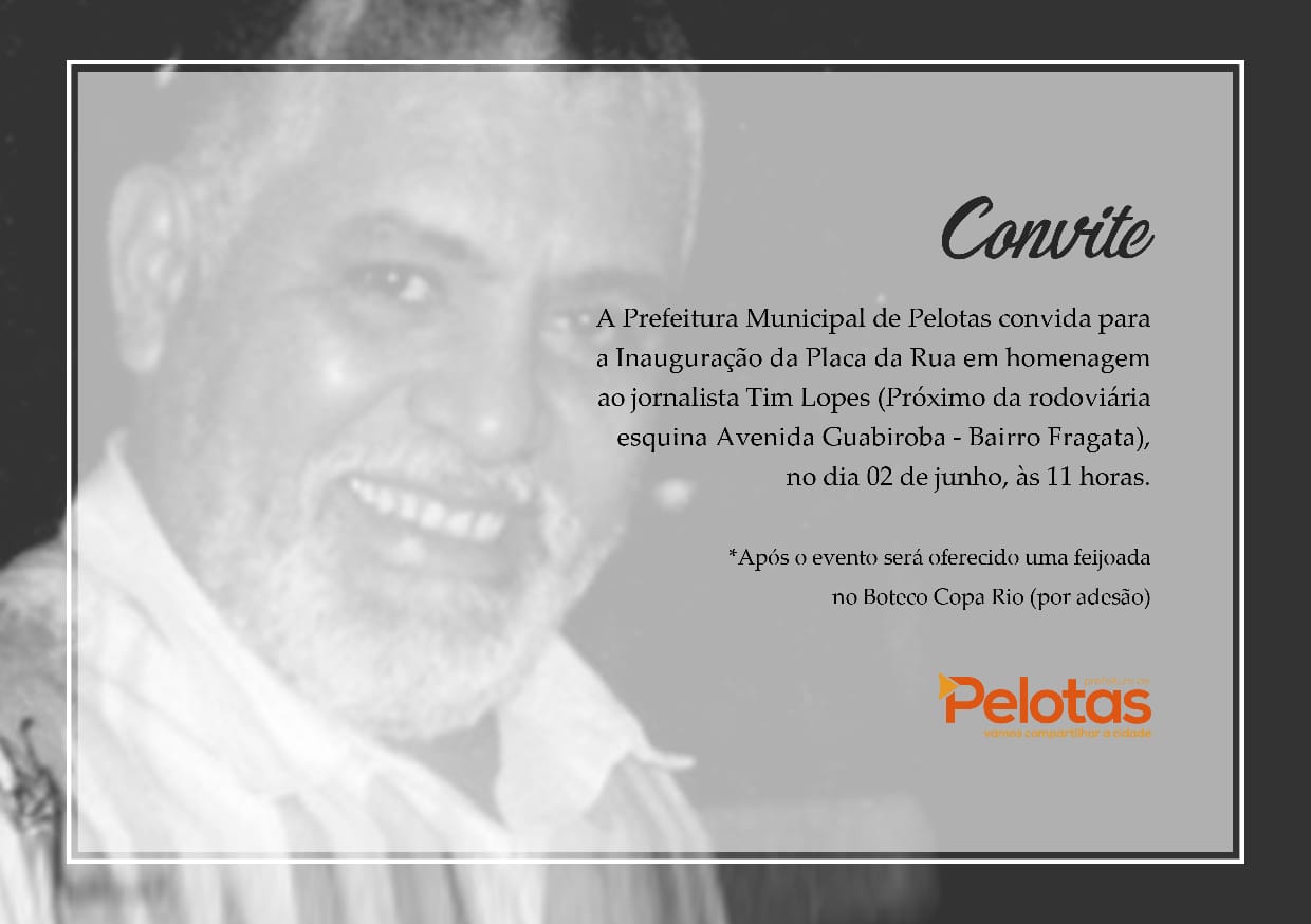 Inauguração da placa ocorre domingo, 2 de junho, às 11h, nas proximidades da Rodoviária