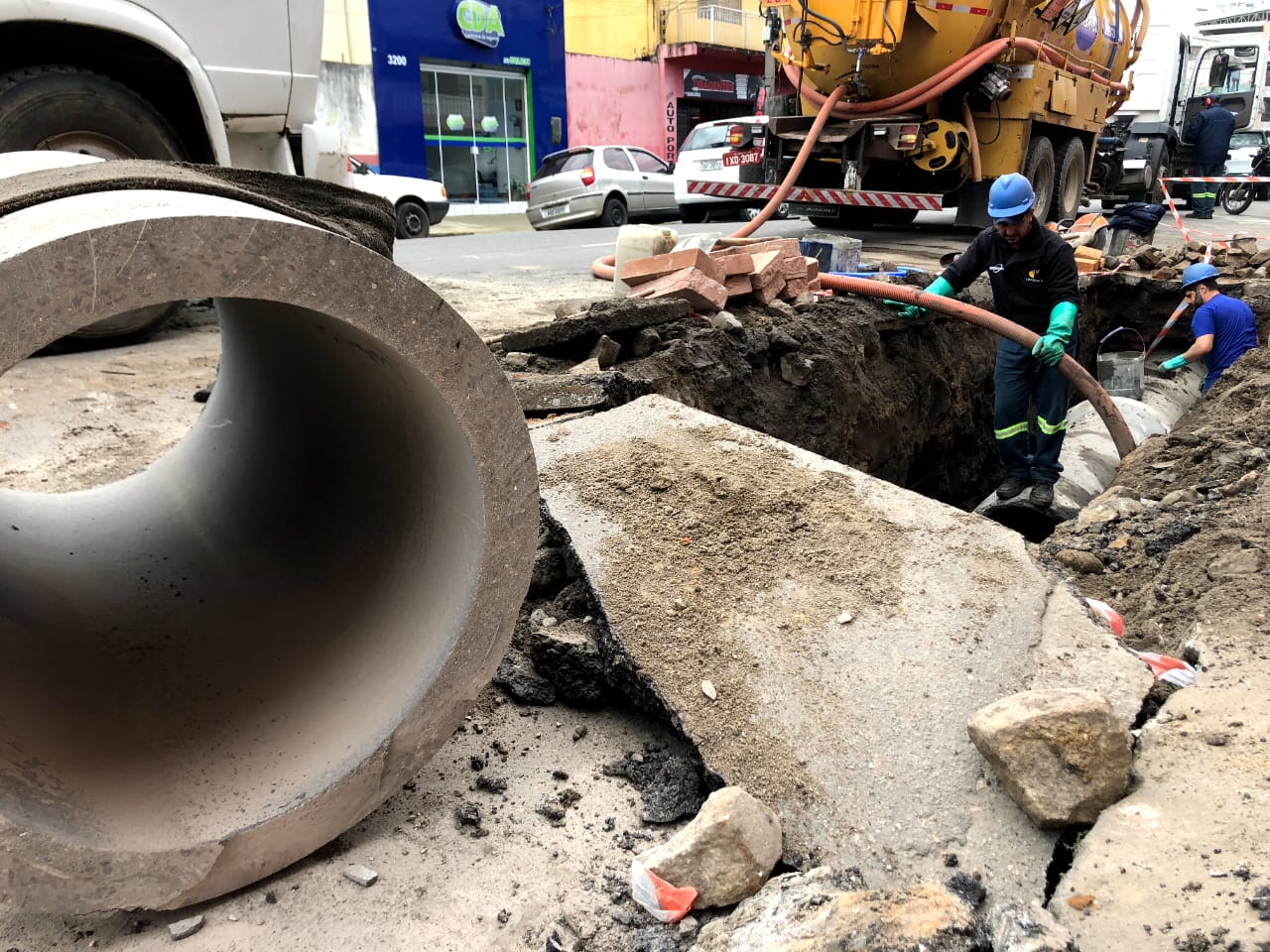Renovação do sistema pluvial permite mais agilidade no escoamento das águas da chuva