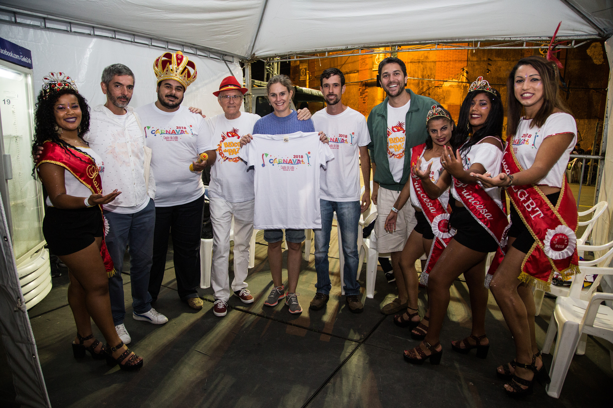Comitiva prestigiou a folia pelotense e convidou para os festejos na cidade vizinha