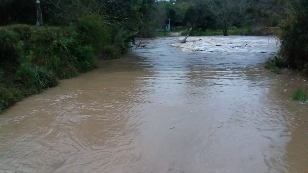 Ações na colônia de Pelotas terão início assim que o tempo melhorar. Volume de precipitações atinge 180 milímetros e três pontes ficaram cobertas pela água