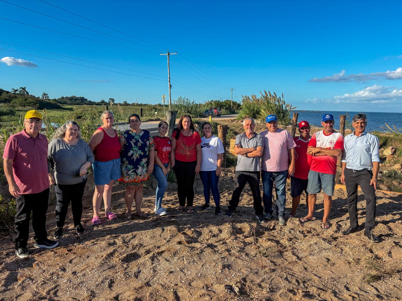 Prefeito Fernando Marroni vistoria obra a cargo do Setor de Pontes da Secretaria de Desenvolvimento Rural (SDR)