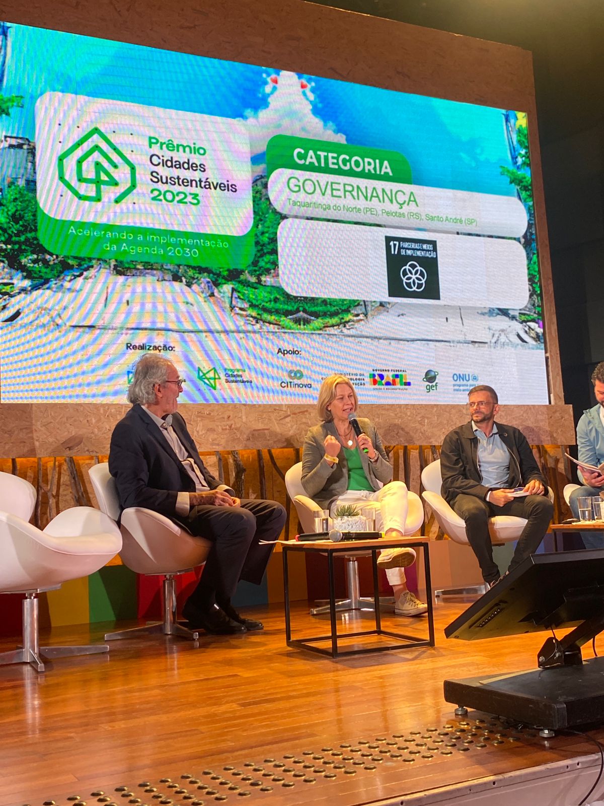 Pacto Pelotas pela Paz e Bairro Empreendedor foram projetos vencedores da premiação que destaca as administrações municipais que mantêm políticas públicas comprometidas com a implantação dos Objetivos de Desenvolvimento Sustentável das Nações Unidas