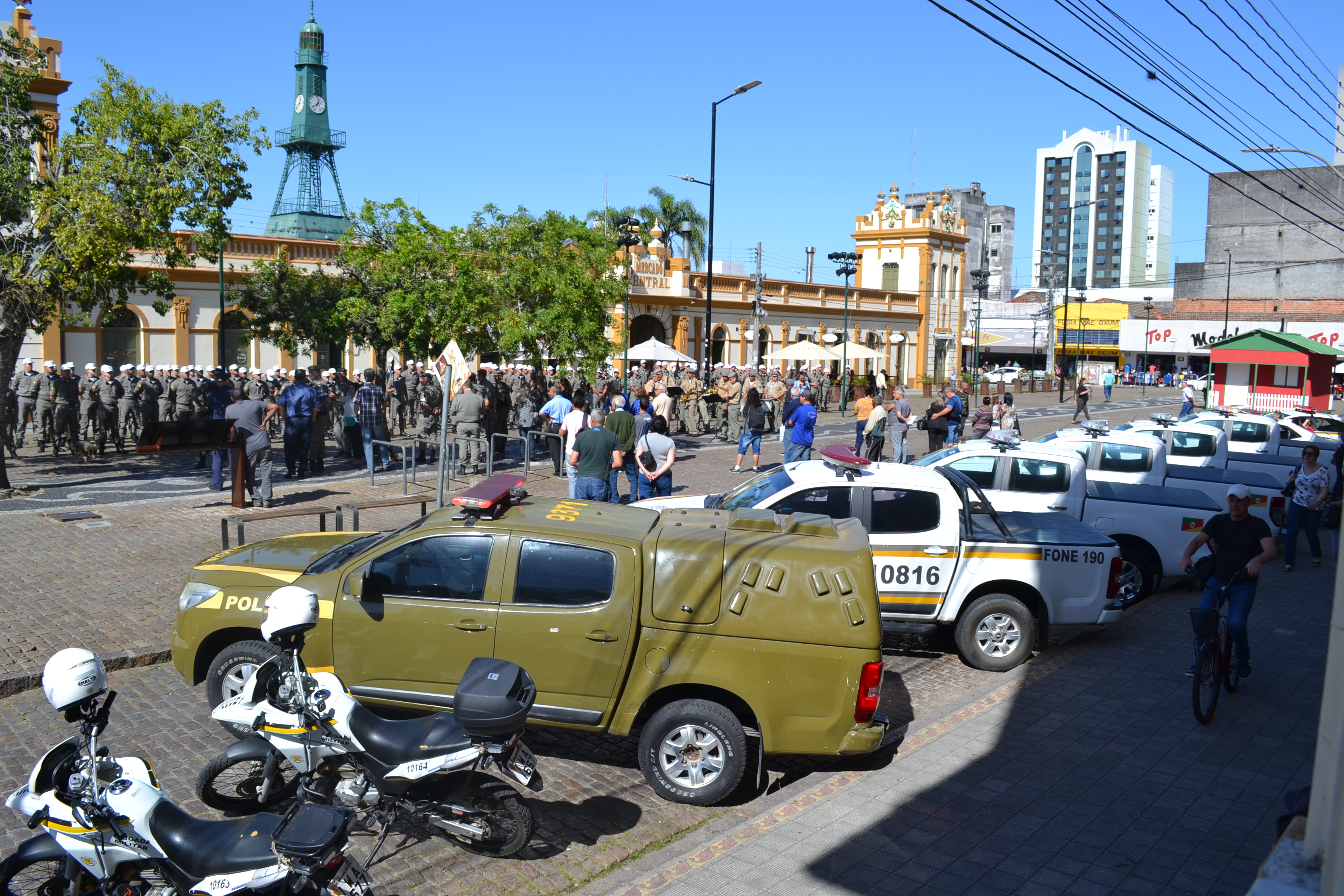 Comando do CRPO/Sul garantiu reforço no policiamento na área central da cidade