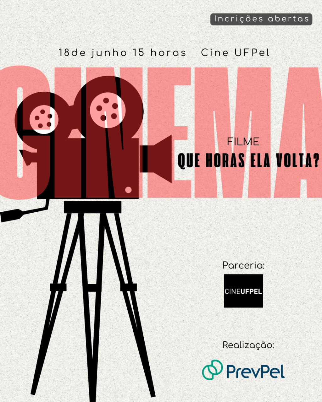 Sessão de cinema com o filme “Que horas ela volta”, em comemoração ao dia do servidor público aposentado