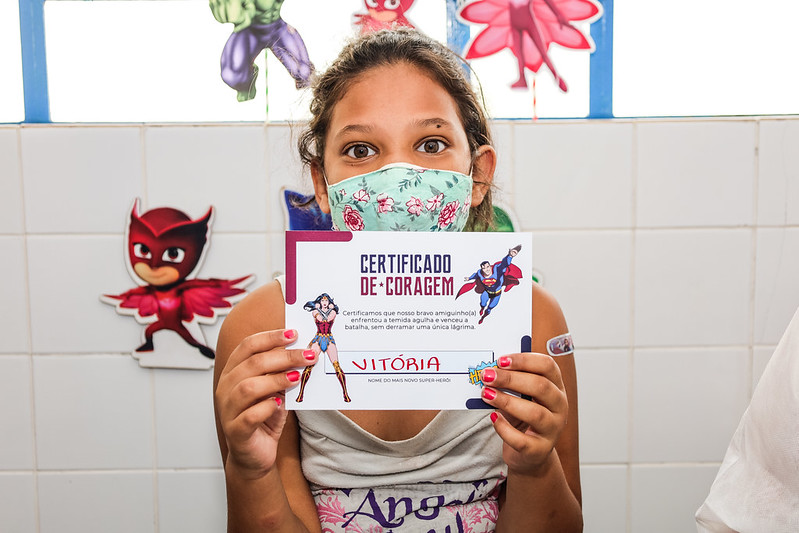 O município tem um universo estimado em 27,9 mil crianças aptas a receber a proteção contra o coronavírus
