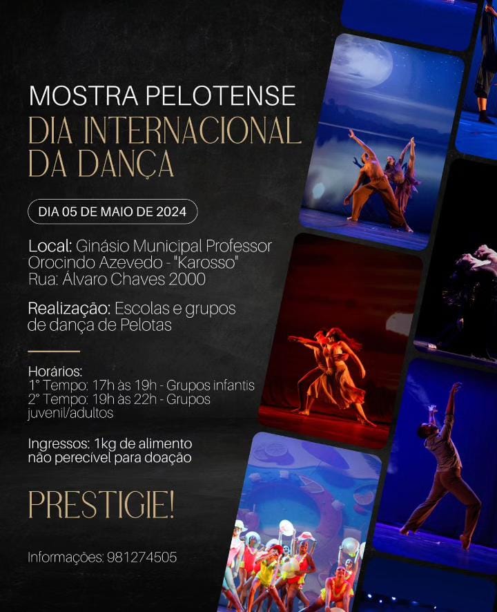 Mostra Pelotense Dia Internacional da Dança terá apresentações e oficinas abertas ao público neste fim de semana