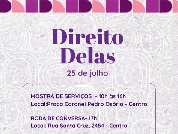 Atividade integra a programação oficial do Julho das Pretas e será realizada na Praça Coronel Pedro Osório e na Casa do Trabalhador