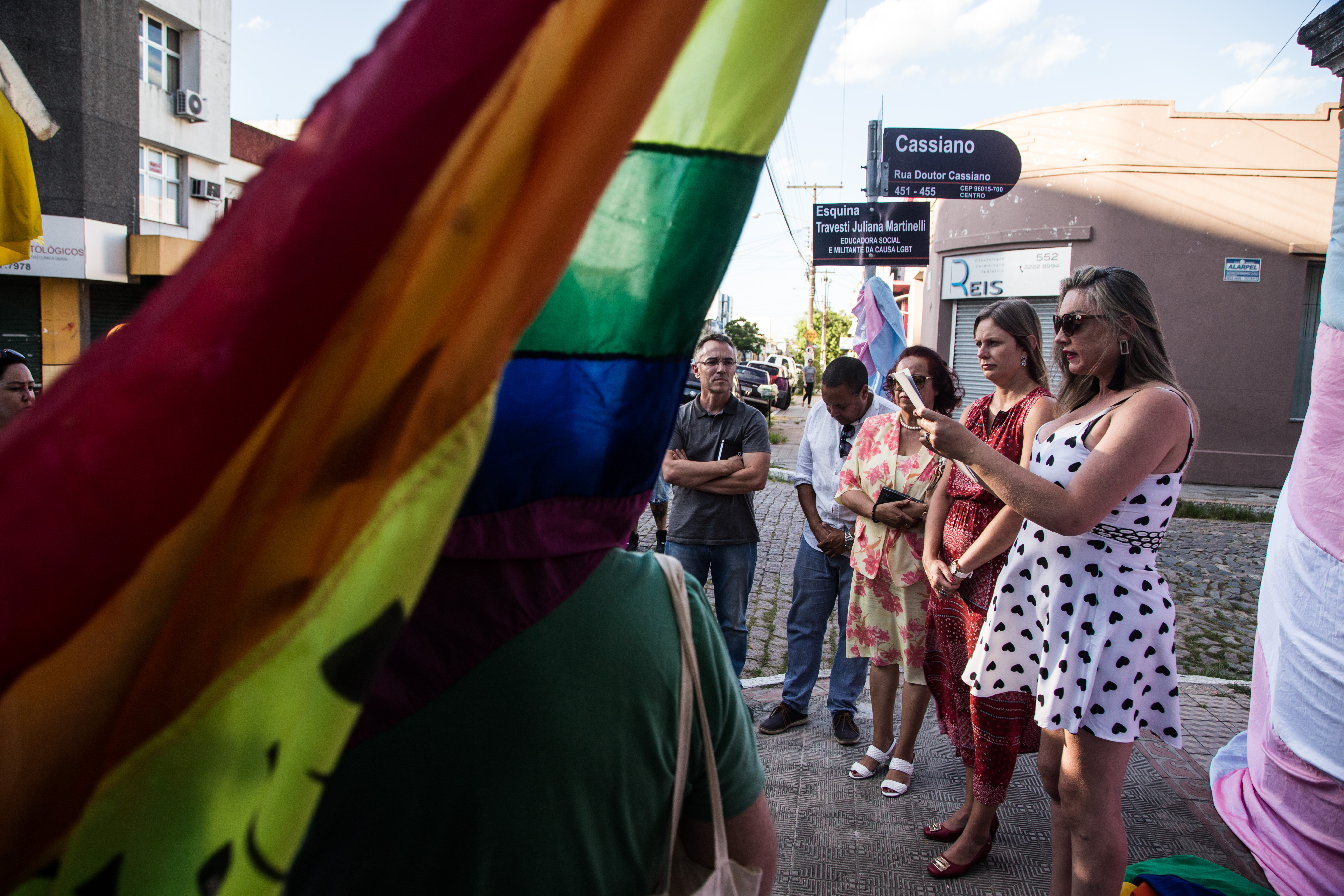 Encontro das ruas Santa Tecla e Cassiano agora leva o nome de uma das ativistas do Movimento LGBT em Pelotas