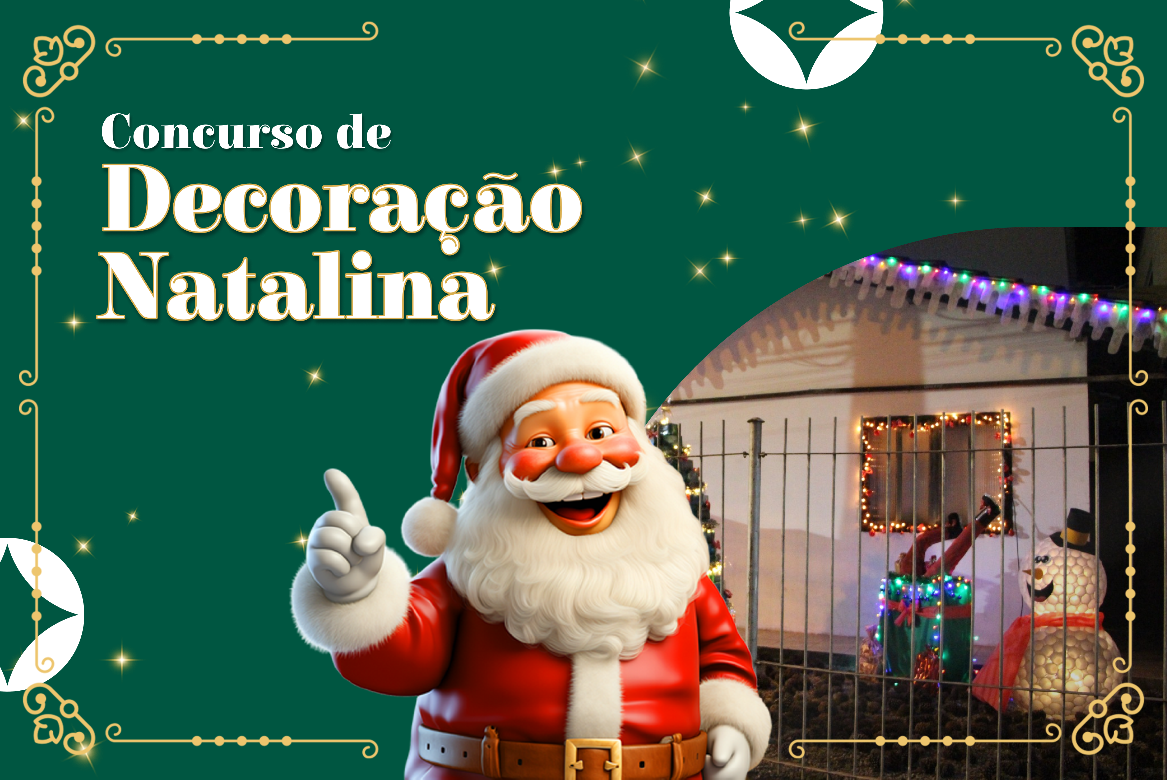 O concurso quer dar um destaque especial às residências decoradas em tema natalino, incentivando a criatividade dos moradores