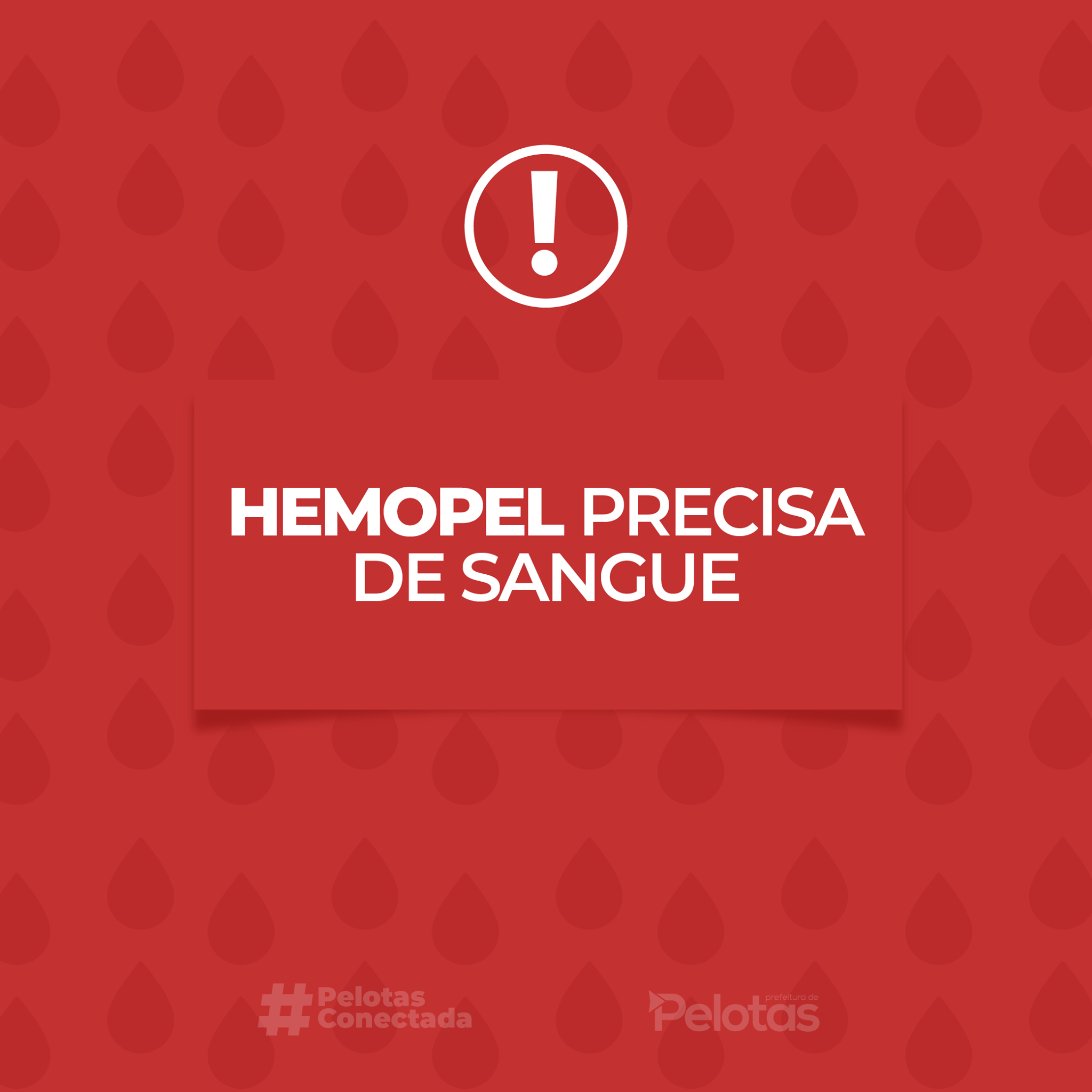 A urgência é por doações de sangue dos tipos O+ e O-  para atender a demanda regional