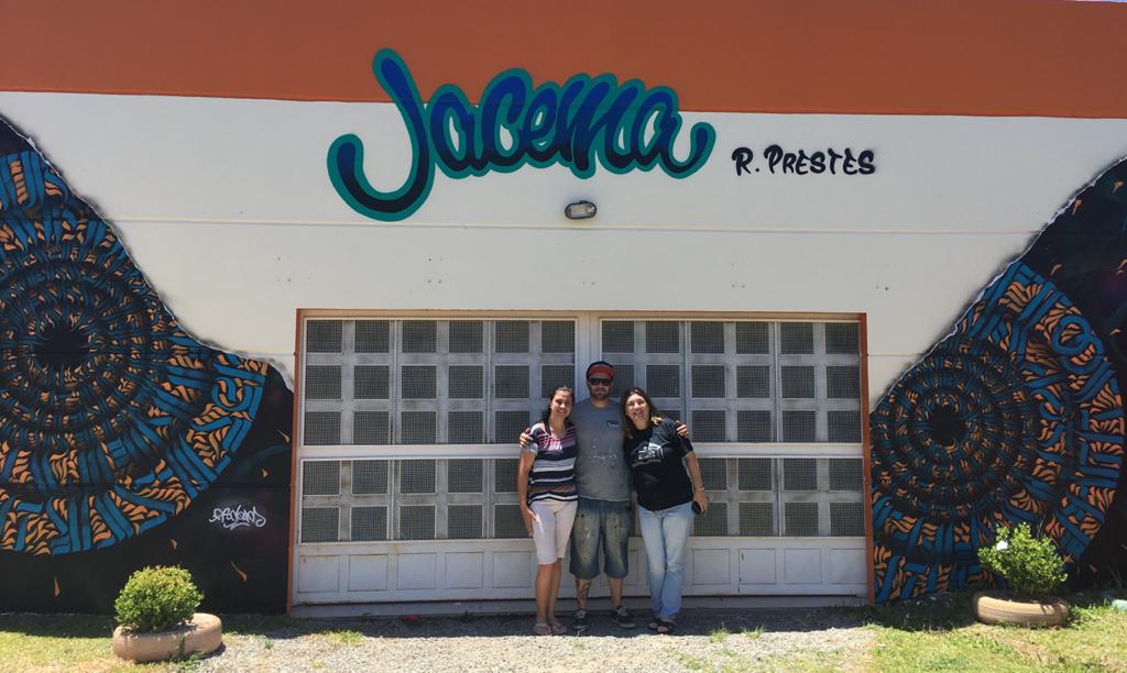 Artista urbano pelotense foi homenageado na última mostra de arte da escola